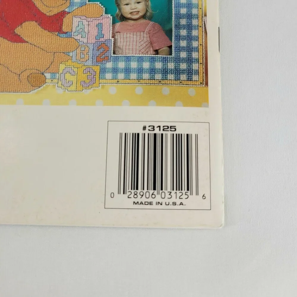 Vintage Disney Home Winnie The Pooh Baby Cross Stitch Pattern Book 3125 Y2K 90s